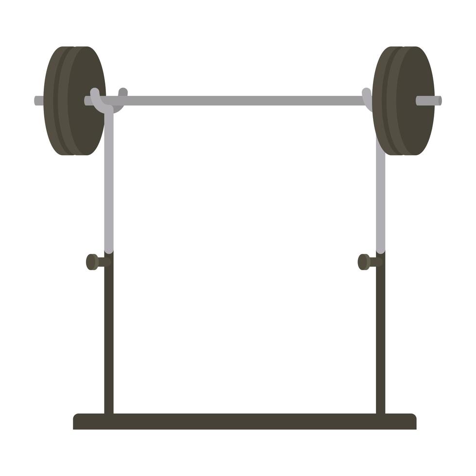 gym barbell representation vector