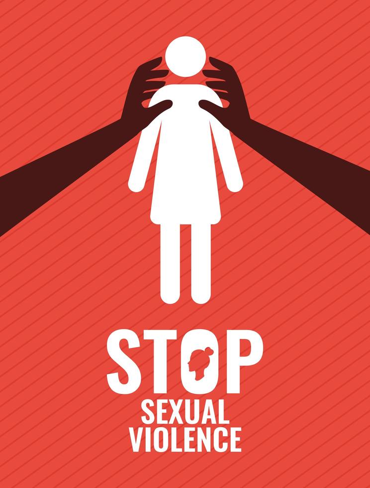 sexual abuse banner vector