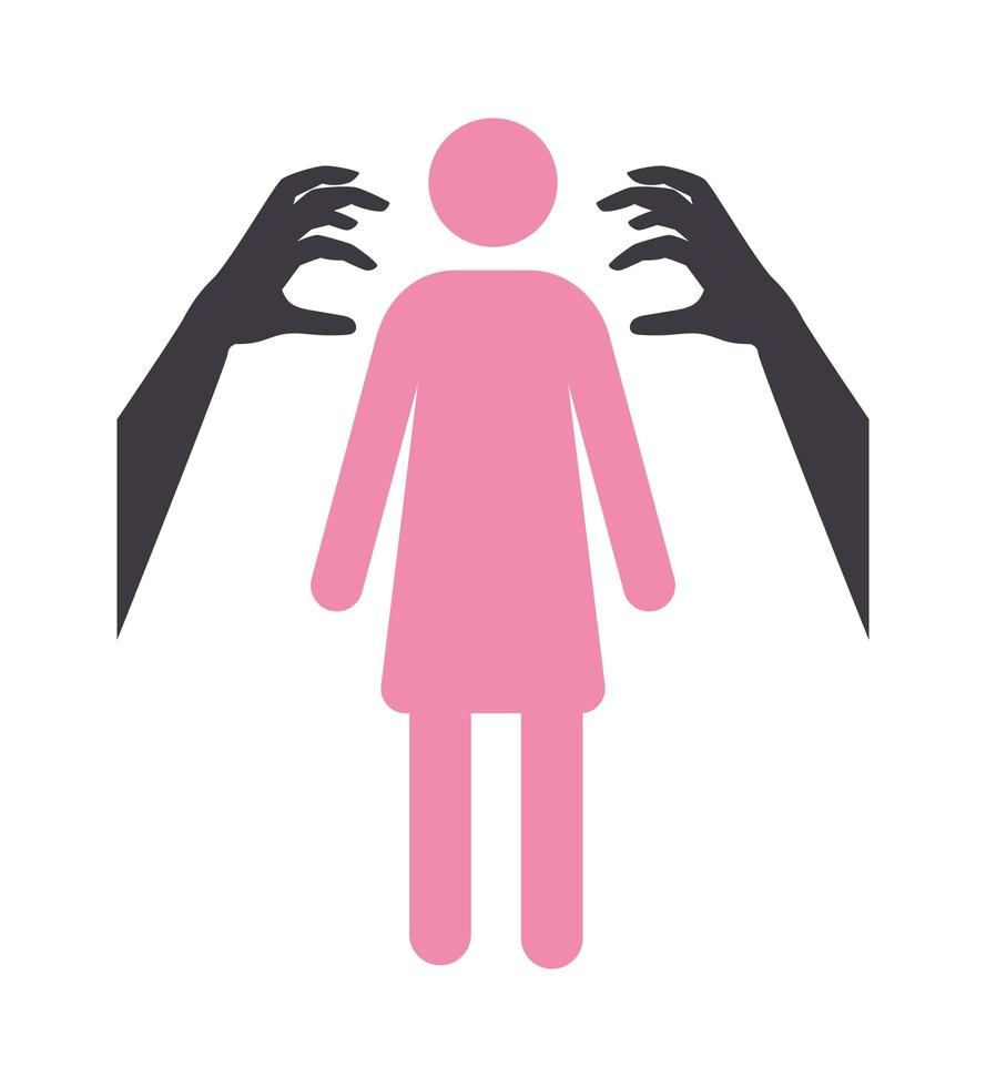 sexual aggression illustration vector