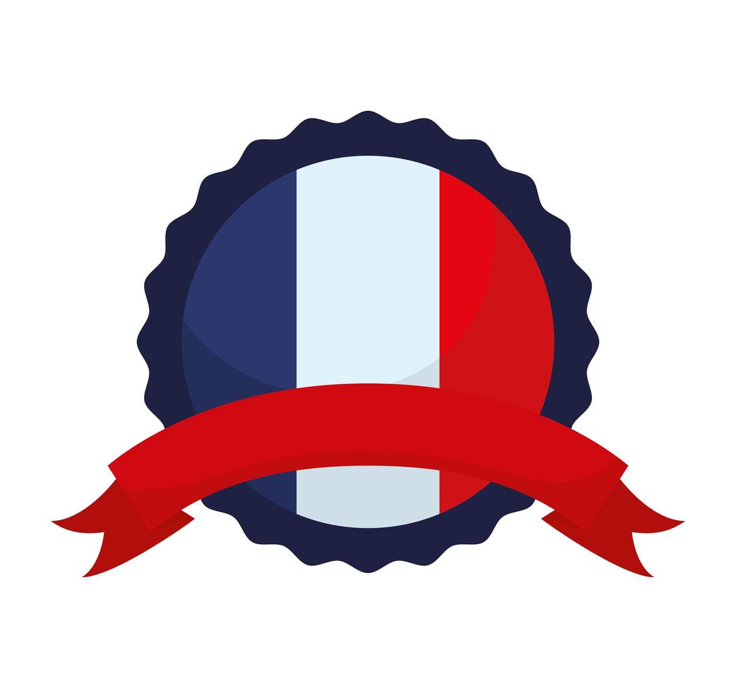 diseño de sello francés vector