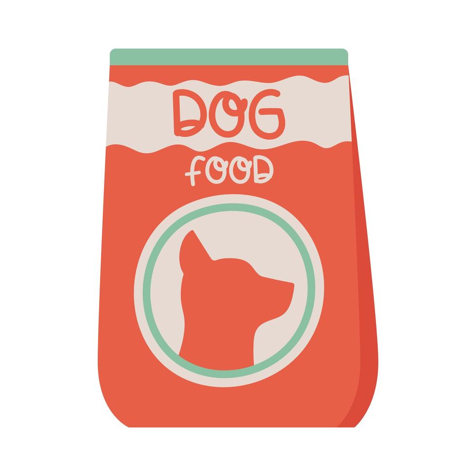 paquete de comida para perros vector