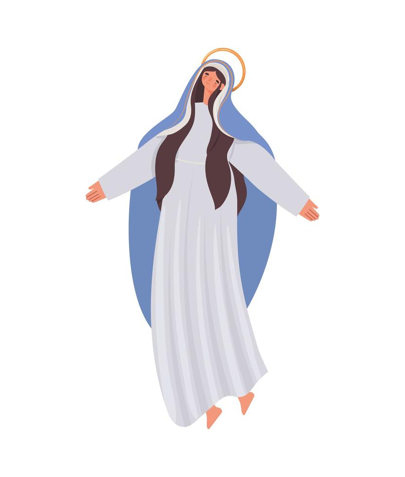 design of virgin mary vector