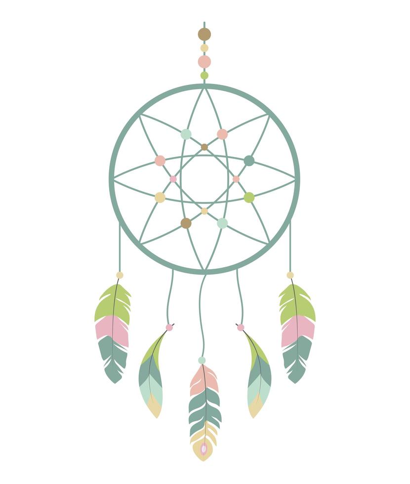 boho dream catcher vector