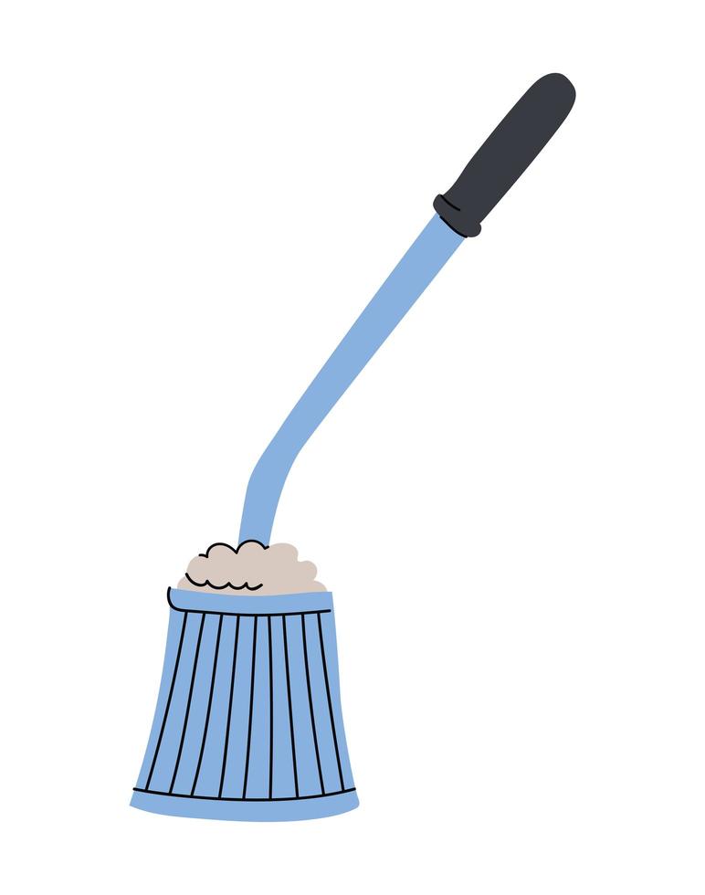 toilet brush illustration vector