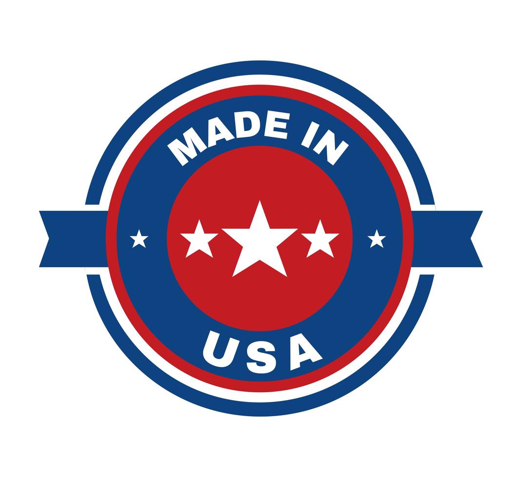 made in usa seal vector