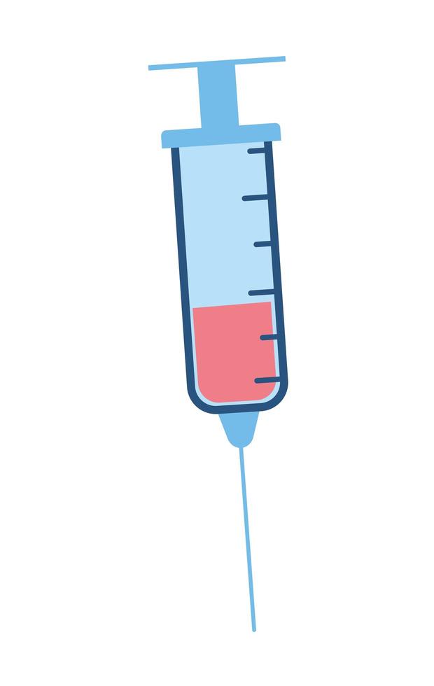 syringe with liquid vector