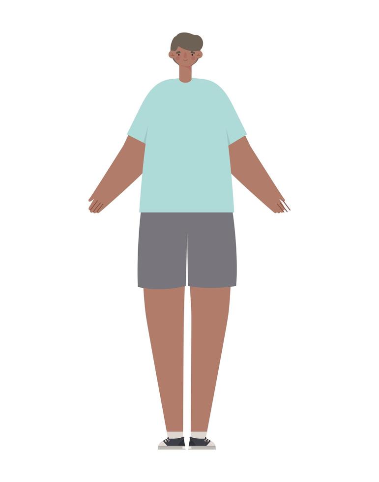 exercise male design vector
