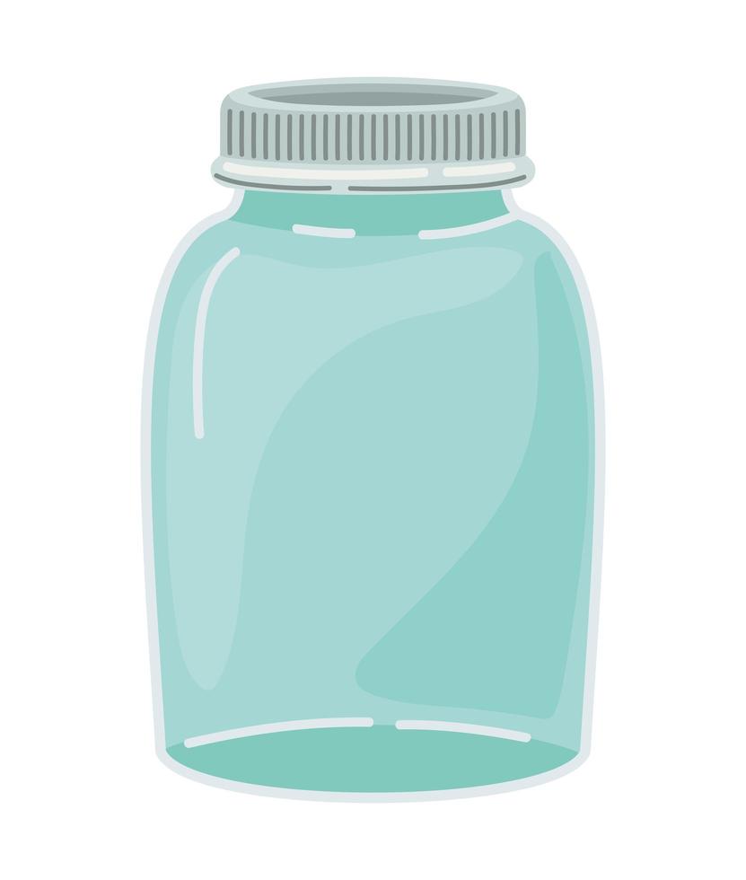 transparent water flask vector