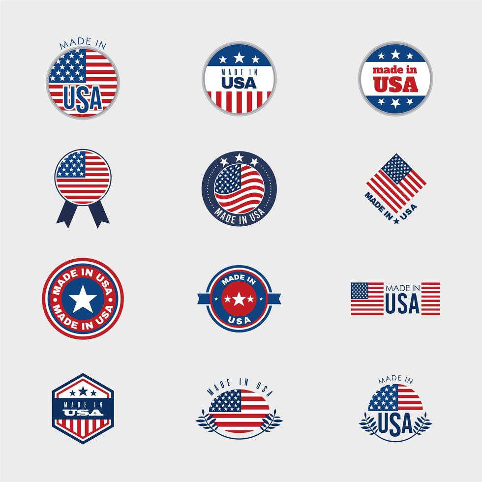 badges of united states vector