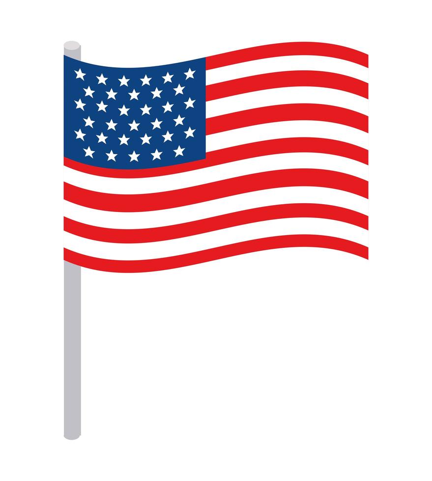 Ilustración de banner de Estados Unidos vector