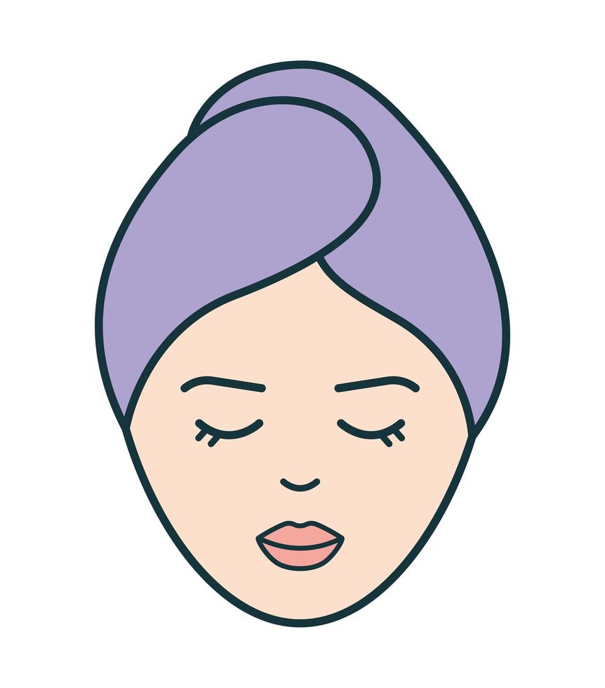 beauty woman face vector