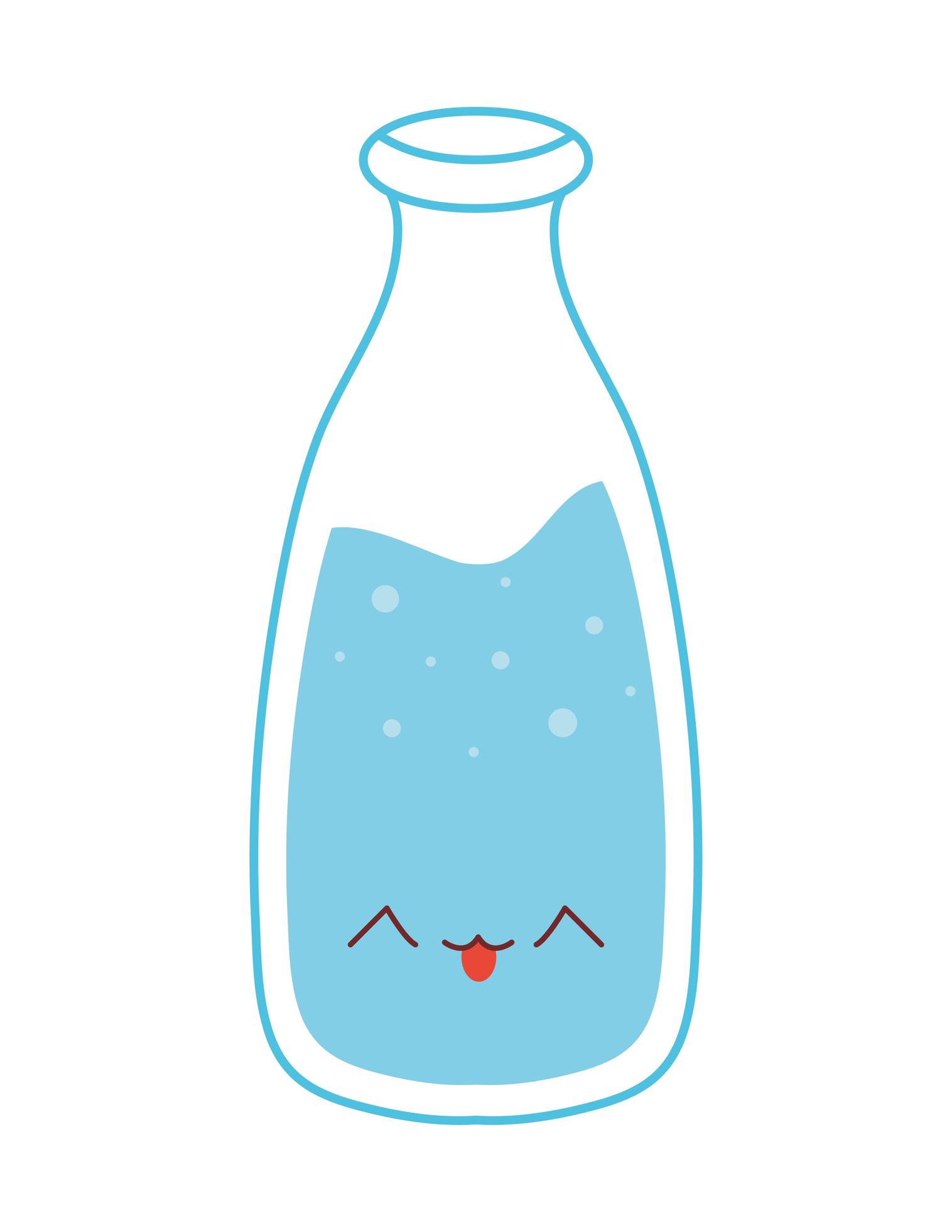 kawaii water bottle 3749138 Vector Art at Vecteezy
