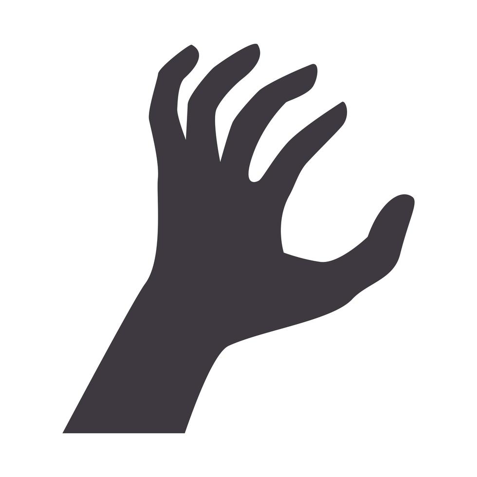 sexual attack hand vector