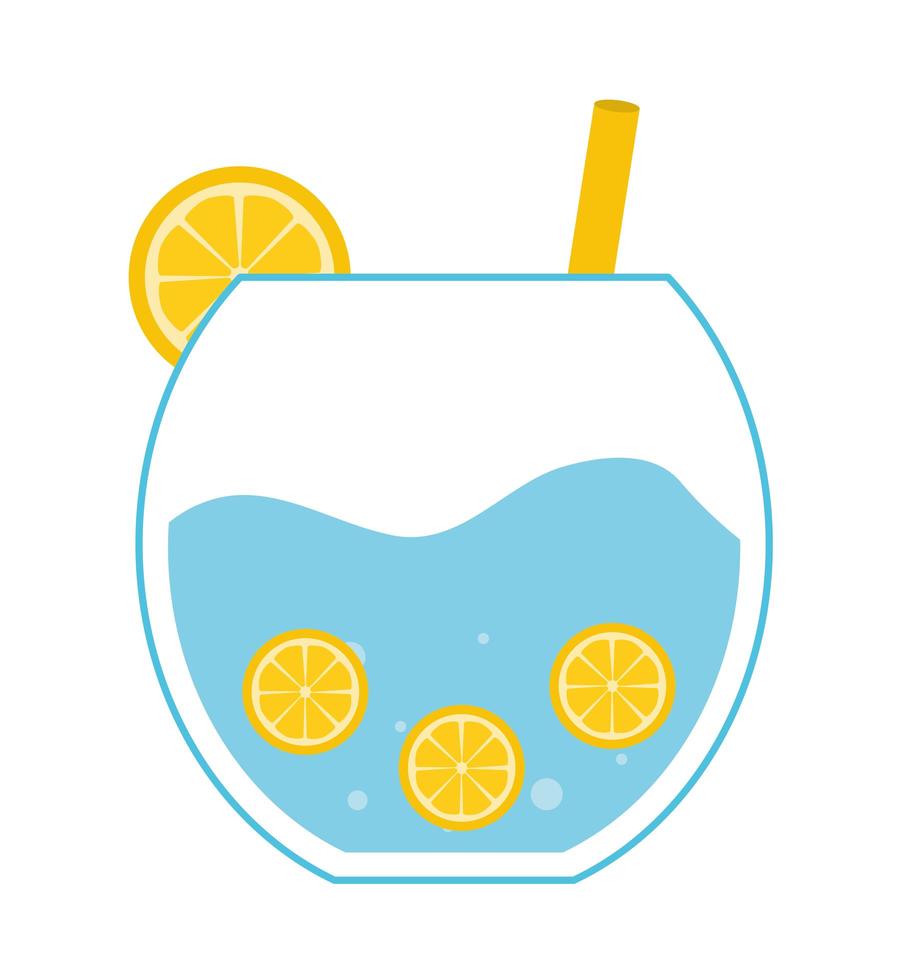 punch-bowl with orange vector
