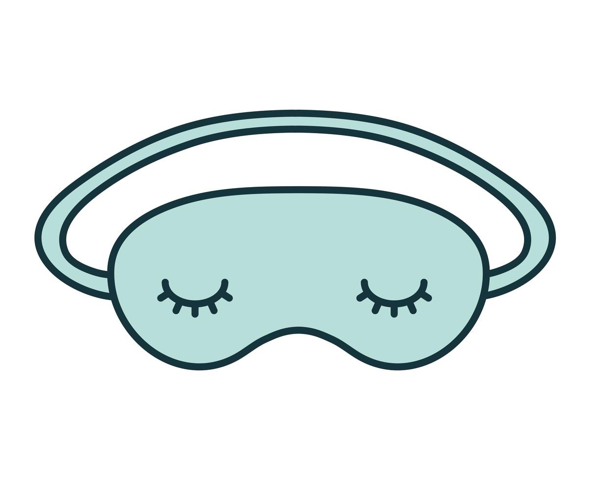 sleep mask illustration vector