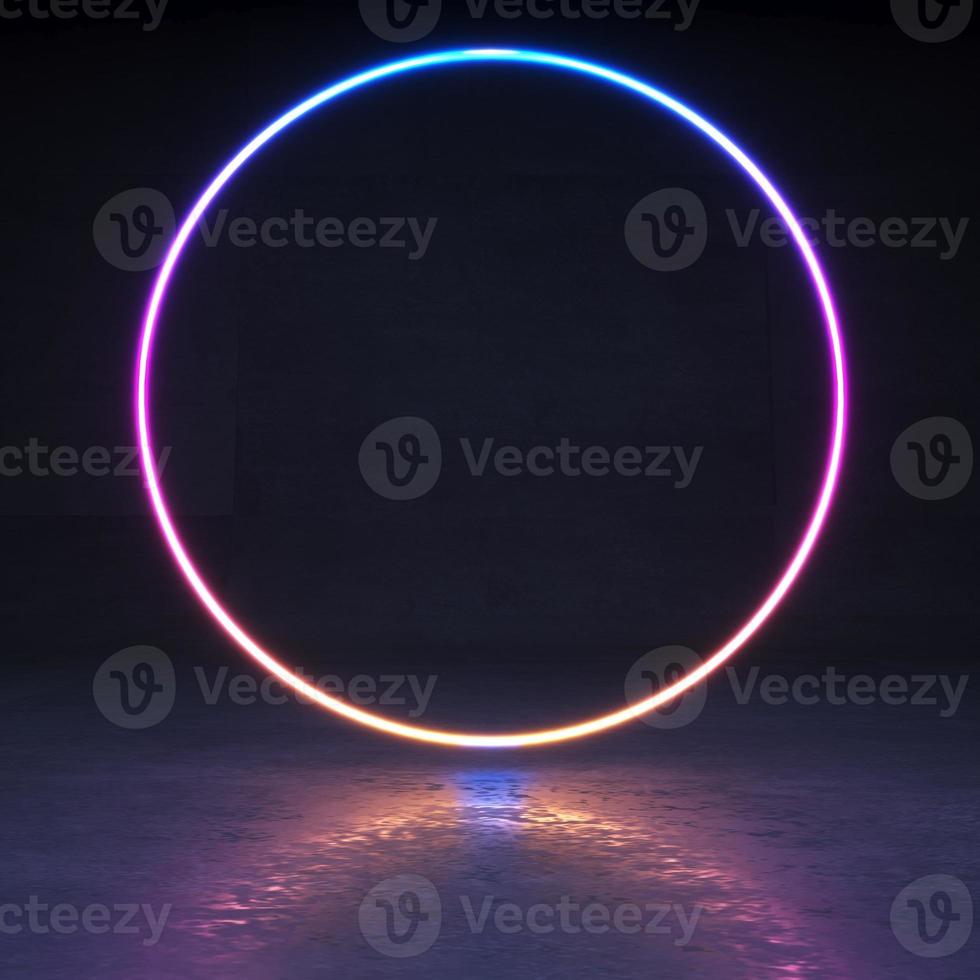 Abstract dark background ring from bright plasma photo