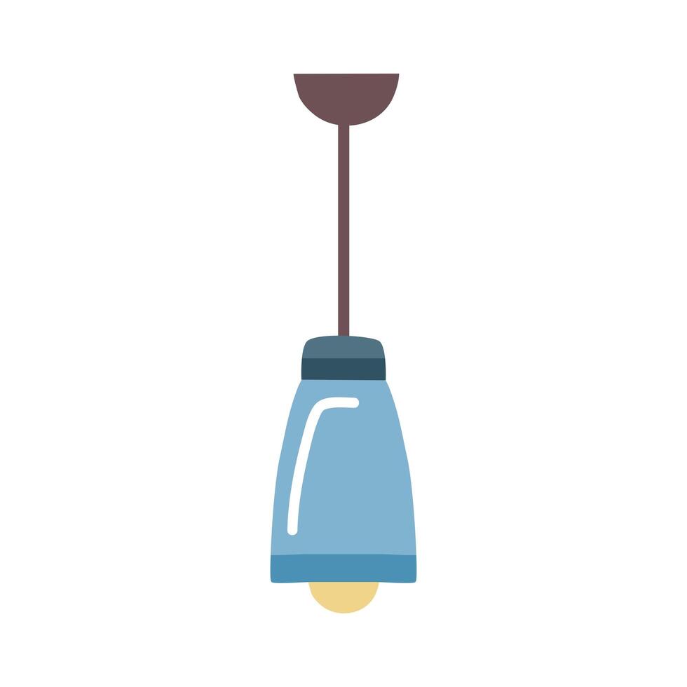 blue lamp icon vector