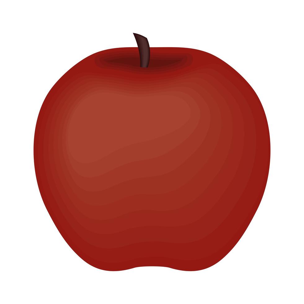 apple fresh fruit vector