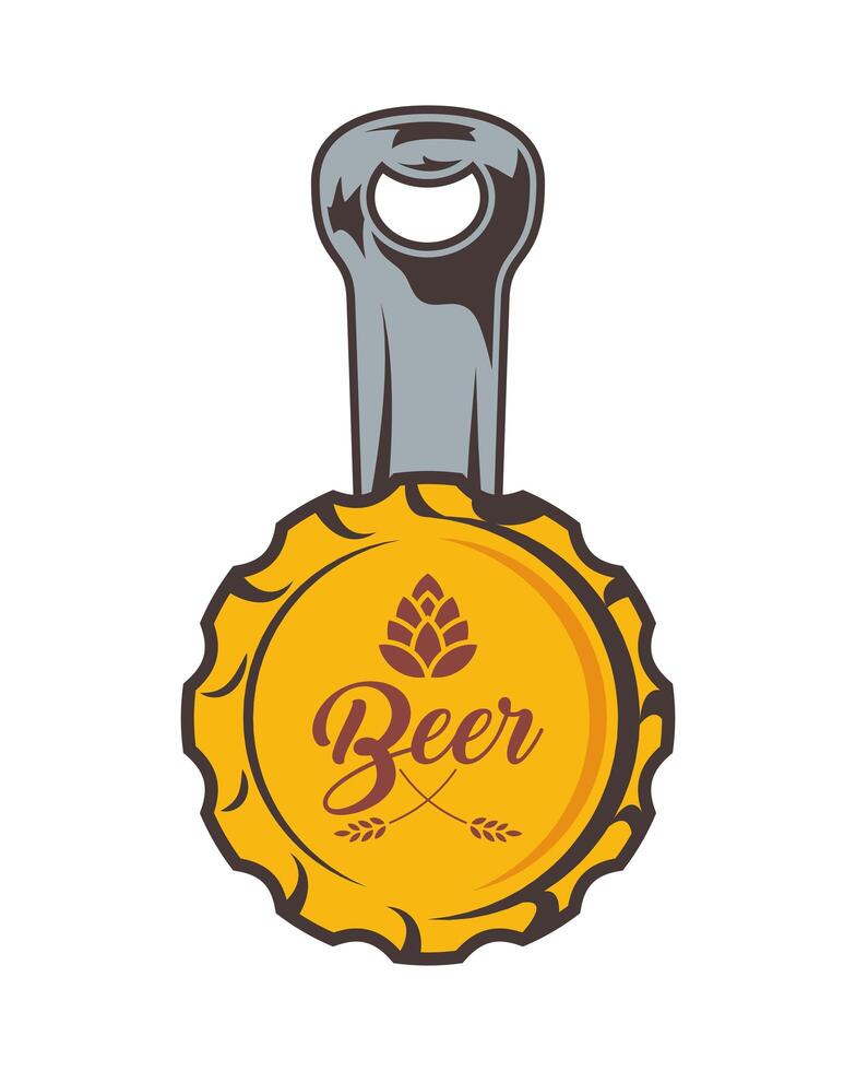 beer opener tool vector