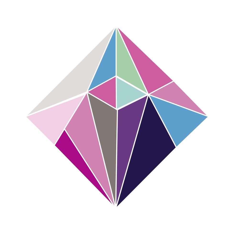 crystal diamond gem vector