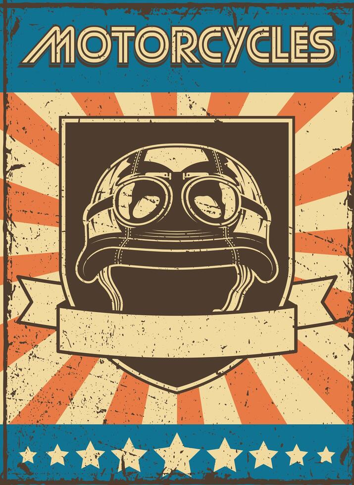 cartel de casco antiguo vector