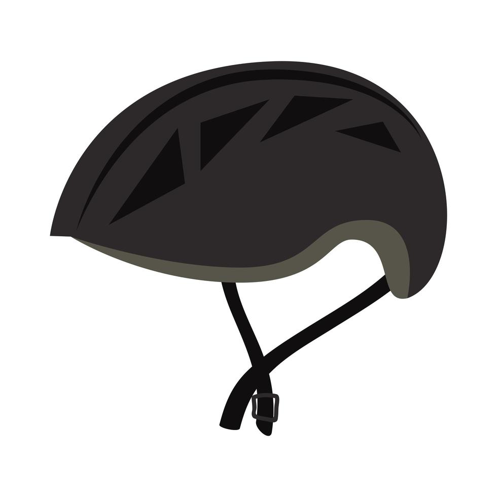 cycling black helmet vector