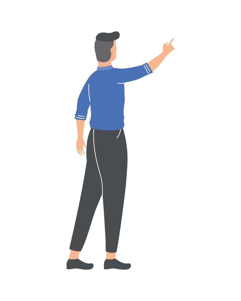teacher man character vector