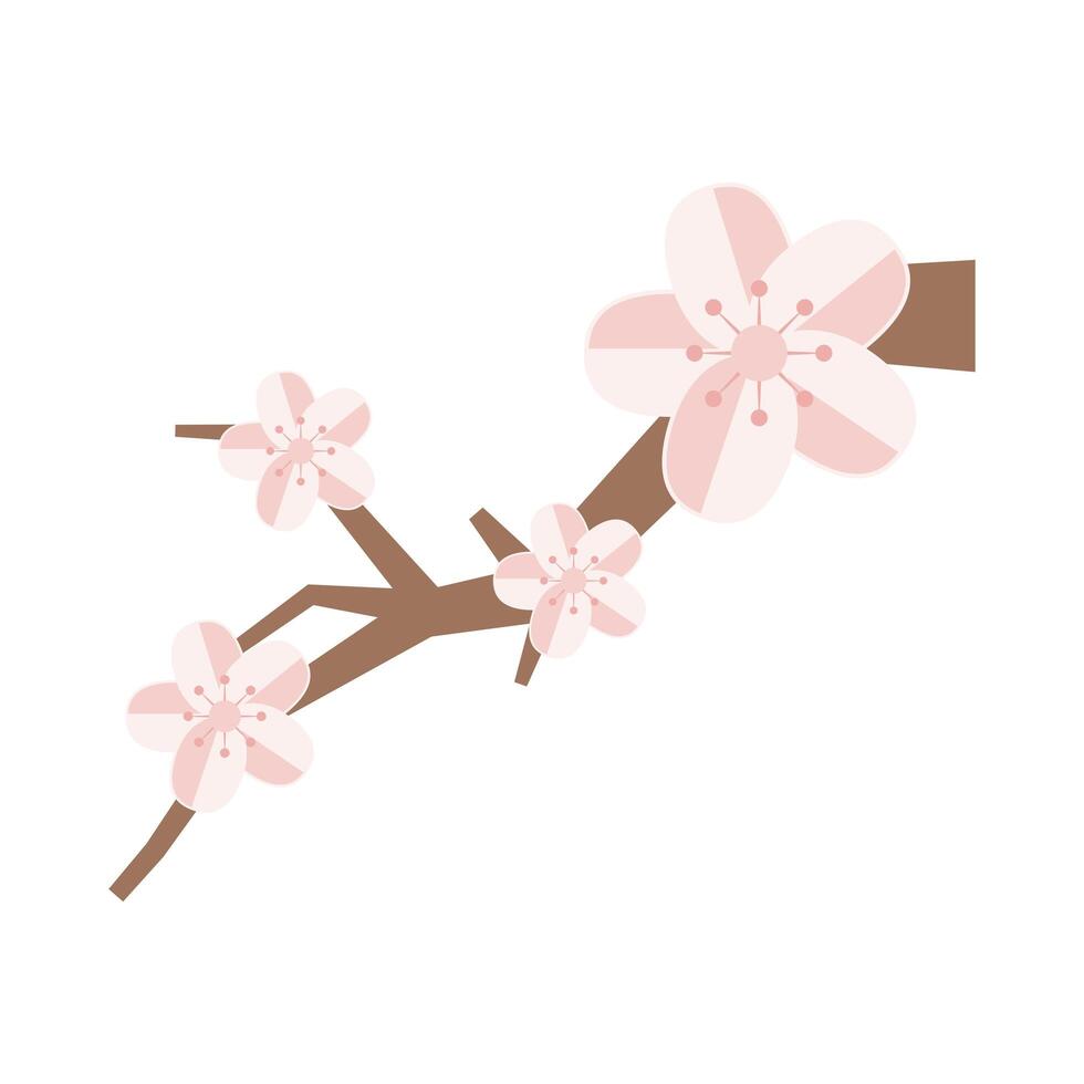 chinese tree branch vector