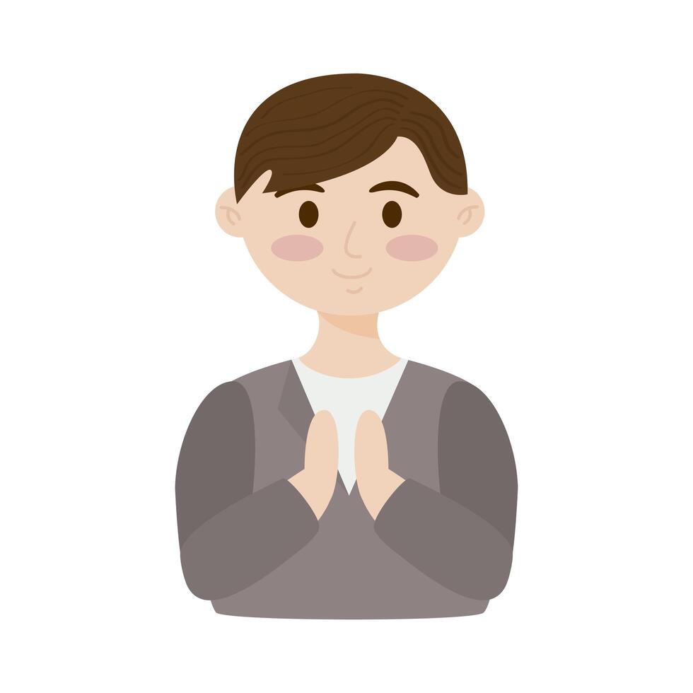 first communion boy vector