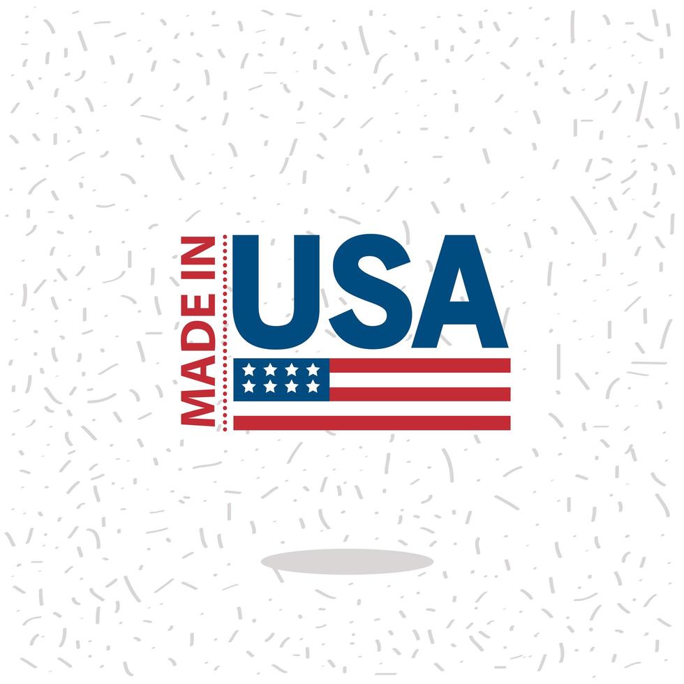 made in usa tag vector