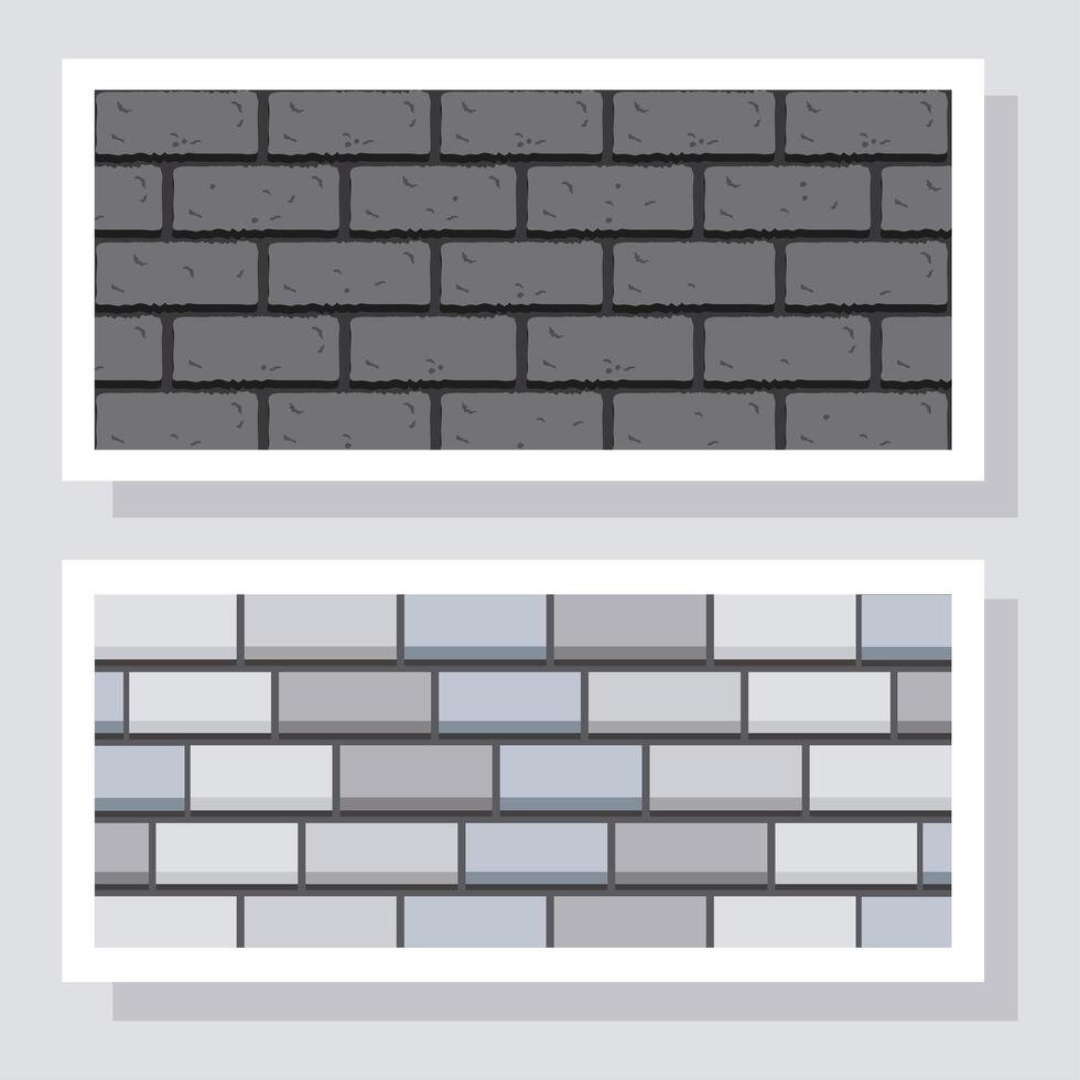 gray walls structures vector