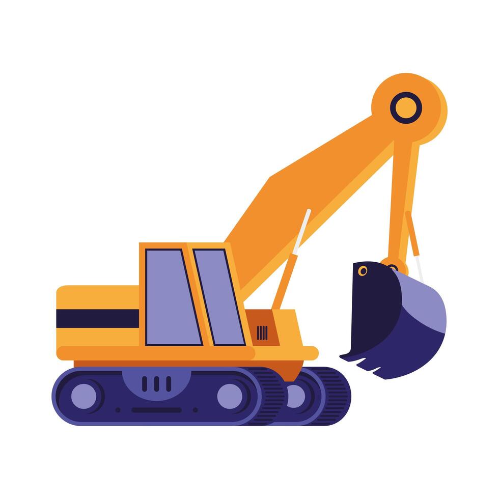 excavator machine mine vector