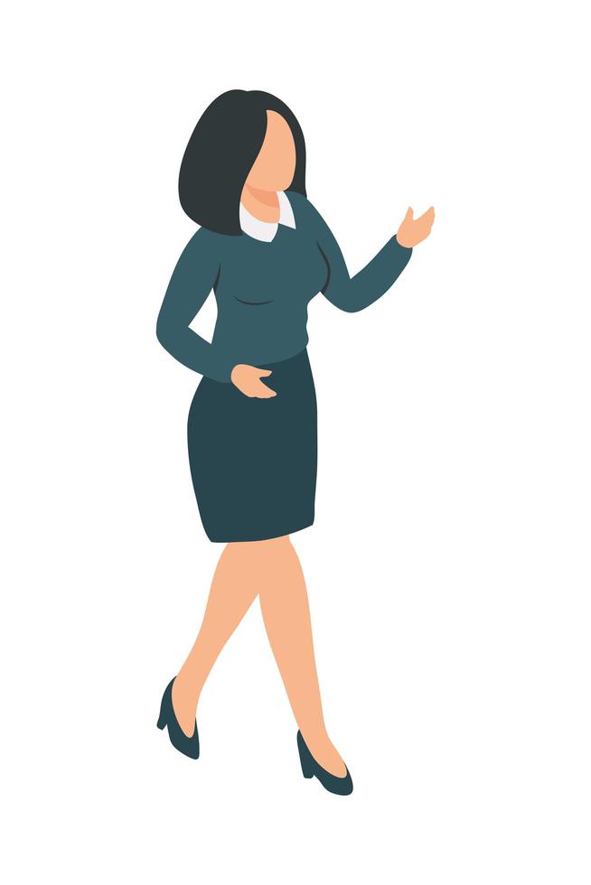 businesswoman with formal cloth vector