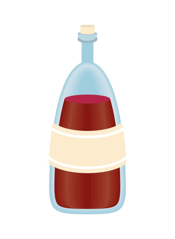 red wine bottle vector