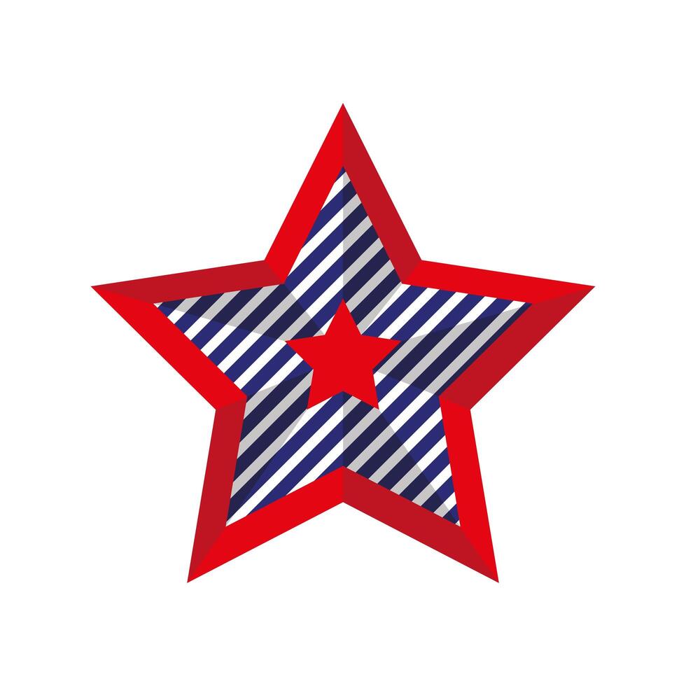 usa star emblem vector