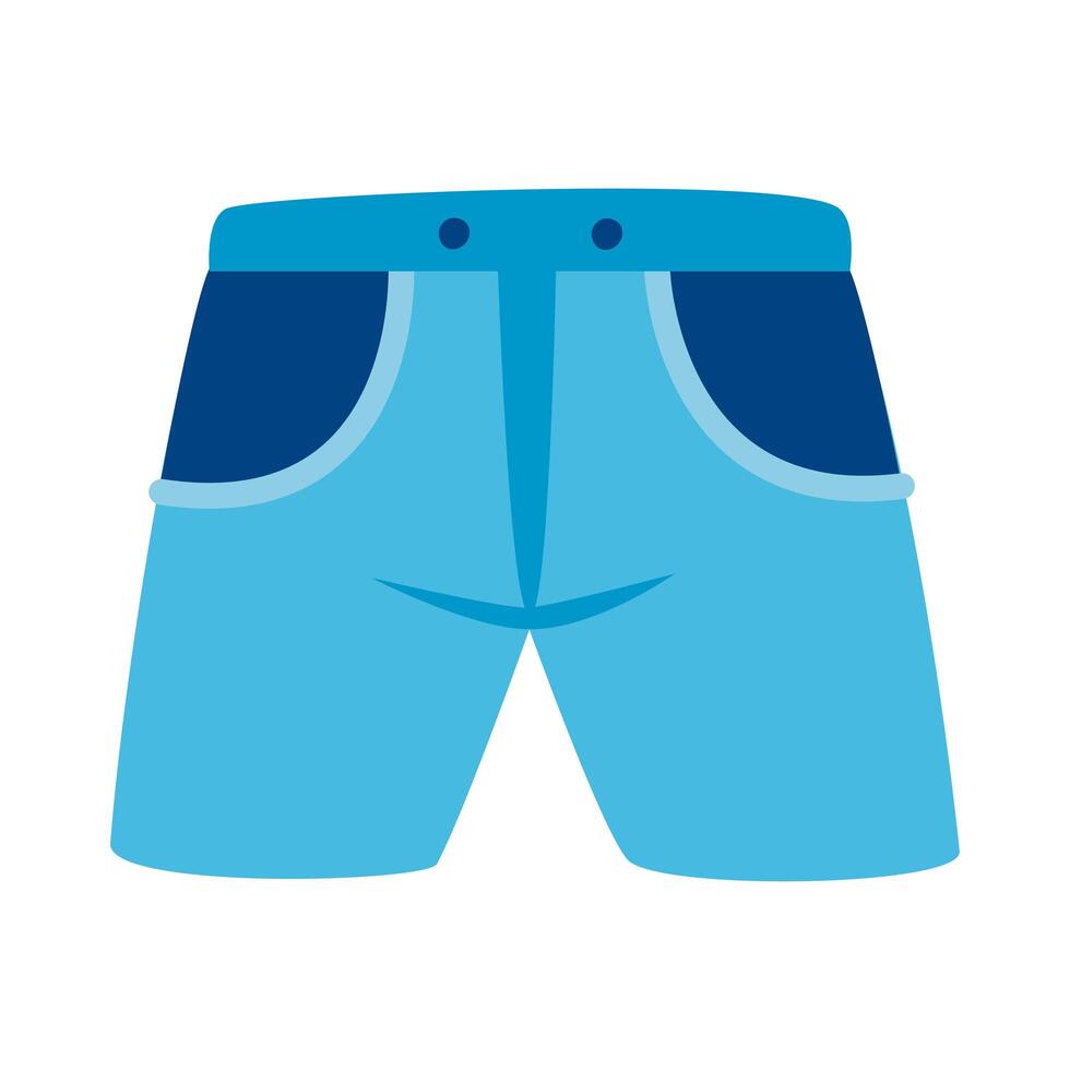 blue shorts pants vector