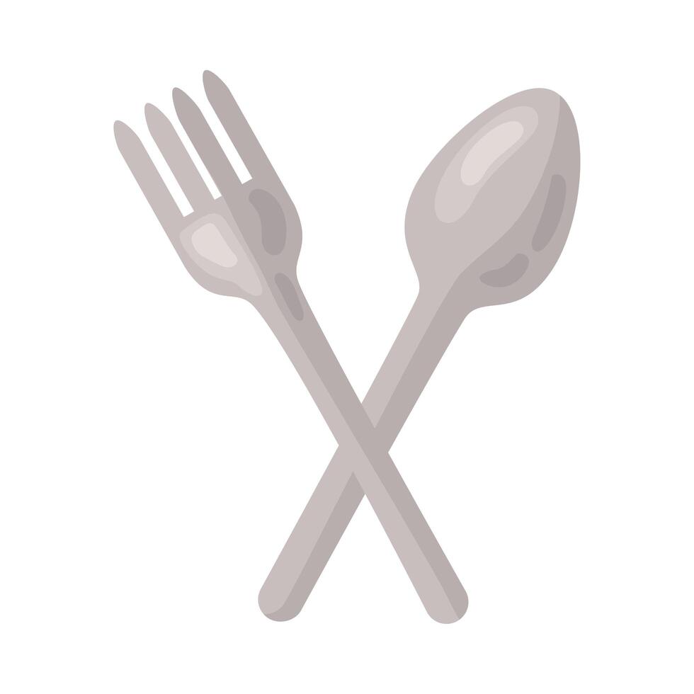 fork and spoon vector
