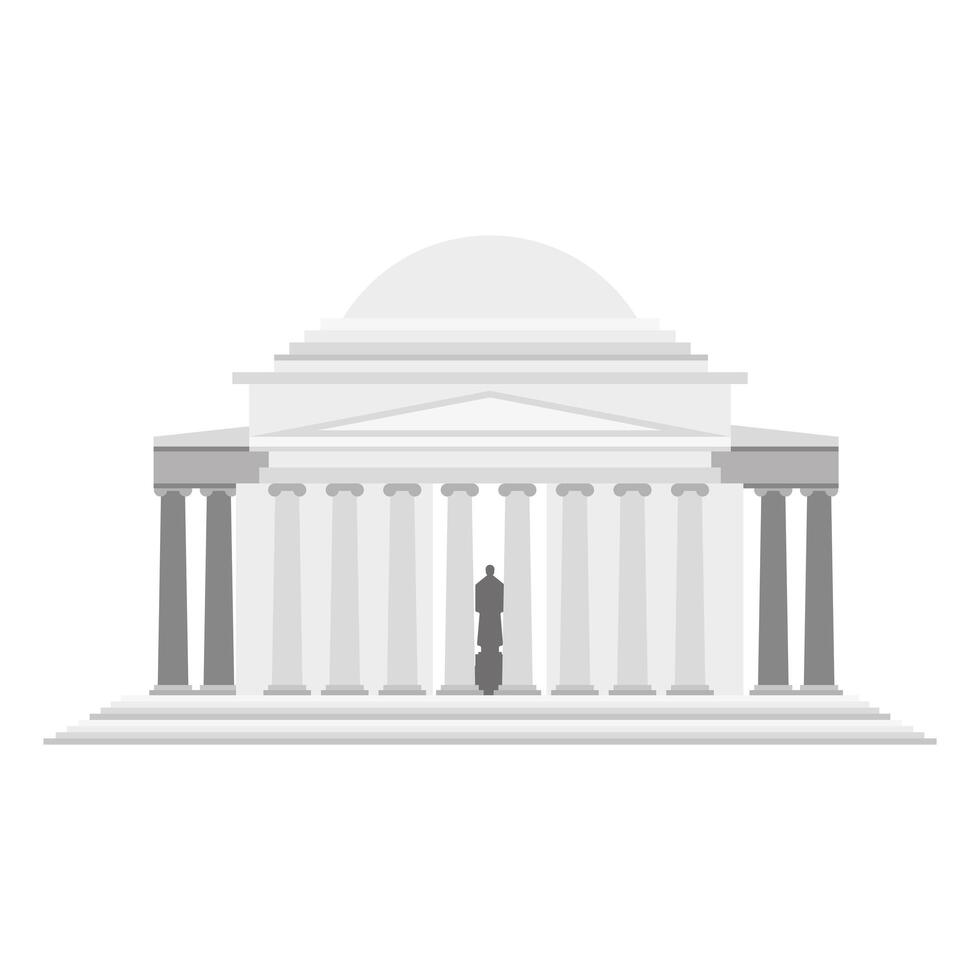 monumento a lincoln de estados unidos vector