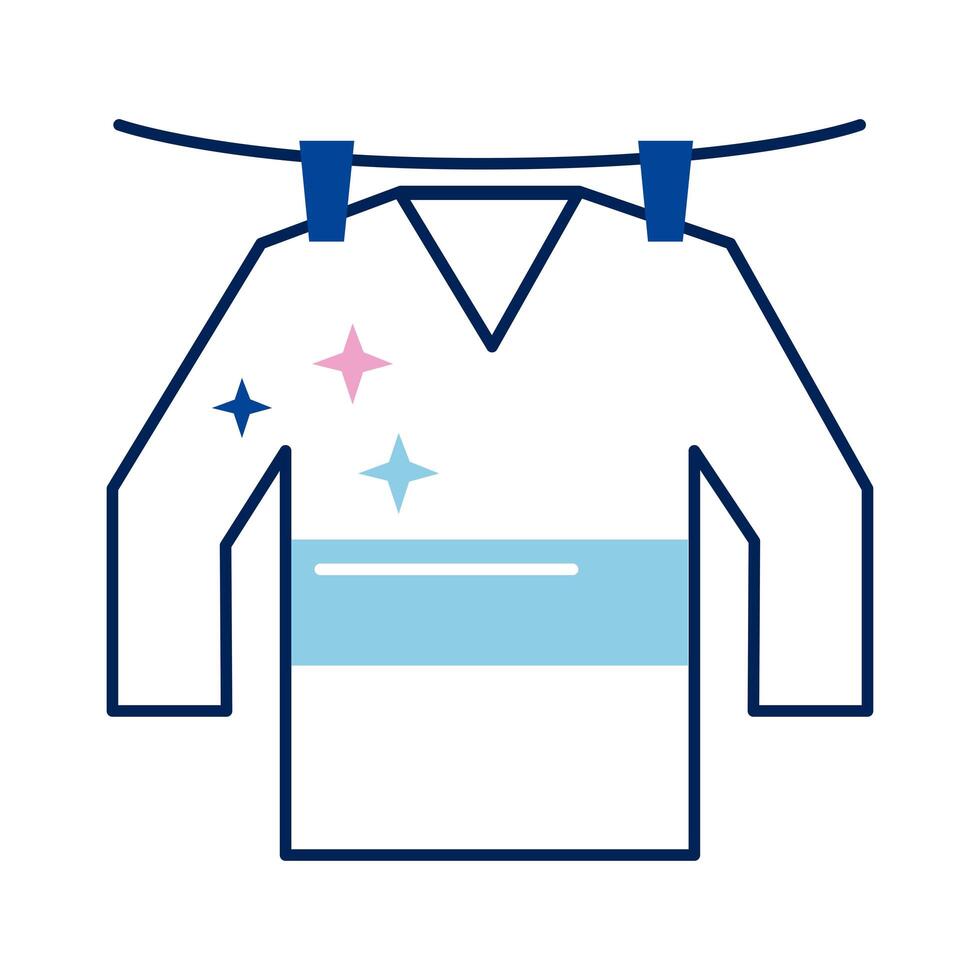 shirt hanging in wire 3750716 Vector Art at Vecteezy
