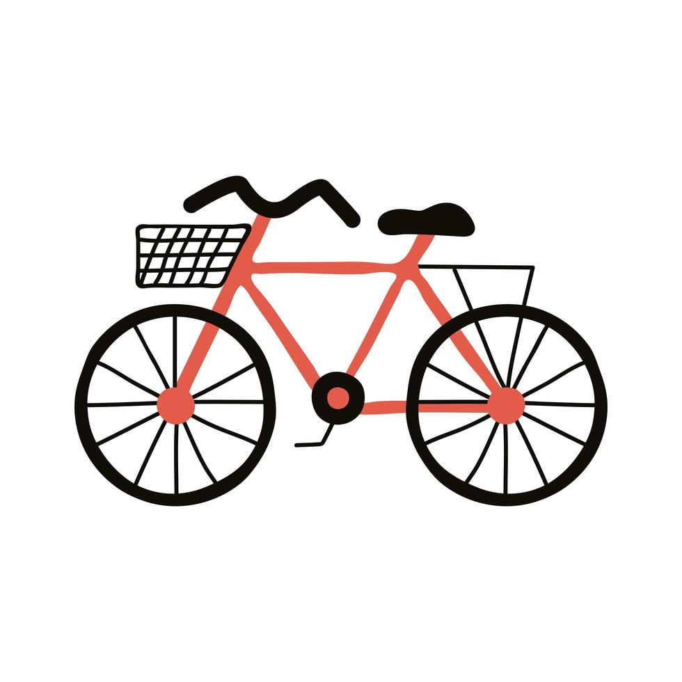 vieja bicicleta retro vector