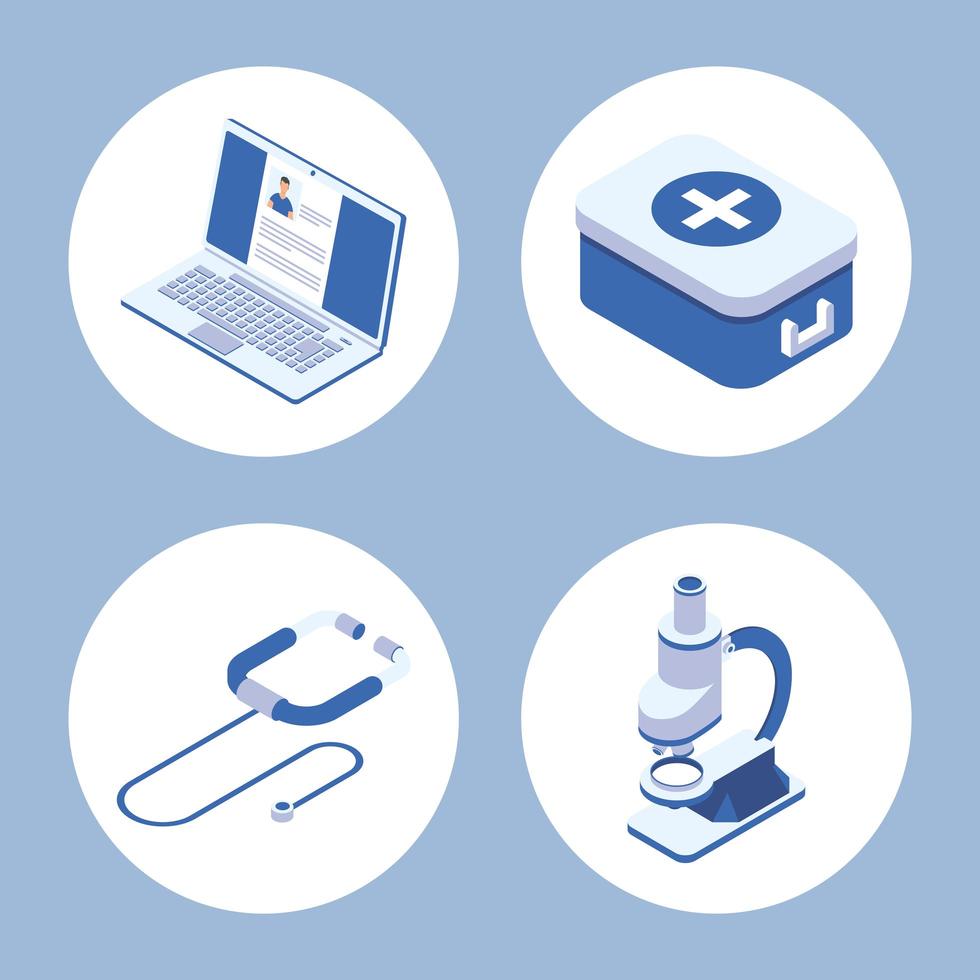 medical icon set vector