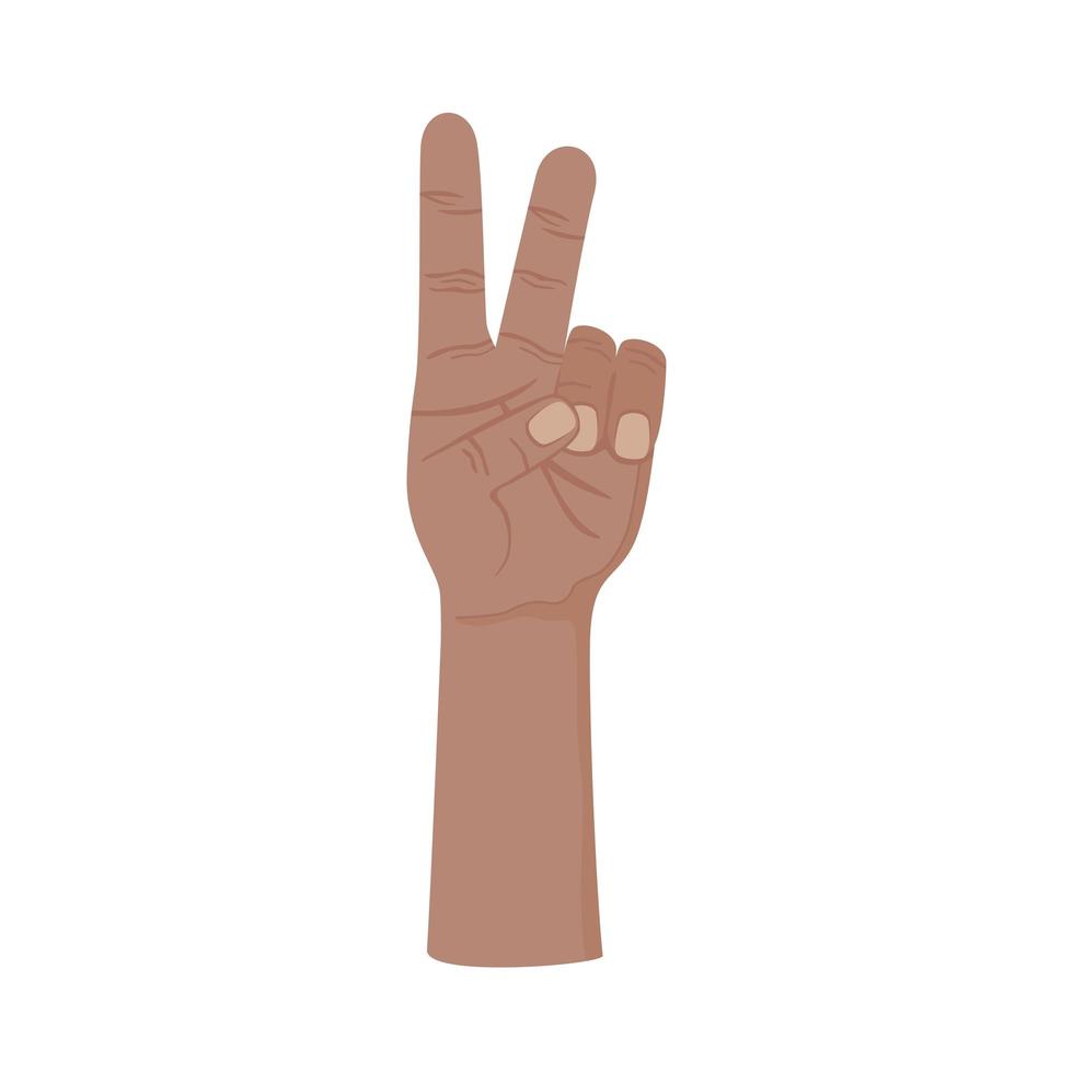 peace love hand vector