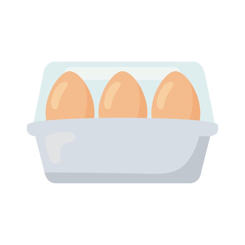 egg basket food vector
