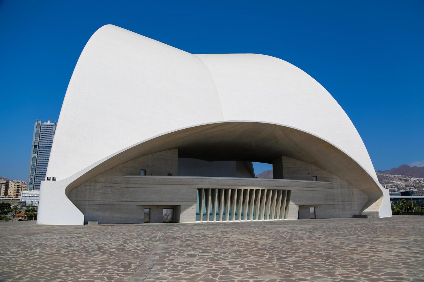 TENERIFE, SPAIN, AUGUST 31, 2013 - Auditorio de Tenerife in Tenerife, Spain. It was designed by architect Santiago Calatrava Valls and opened at September 26, 2003. photo