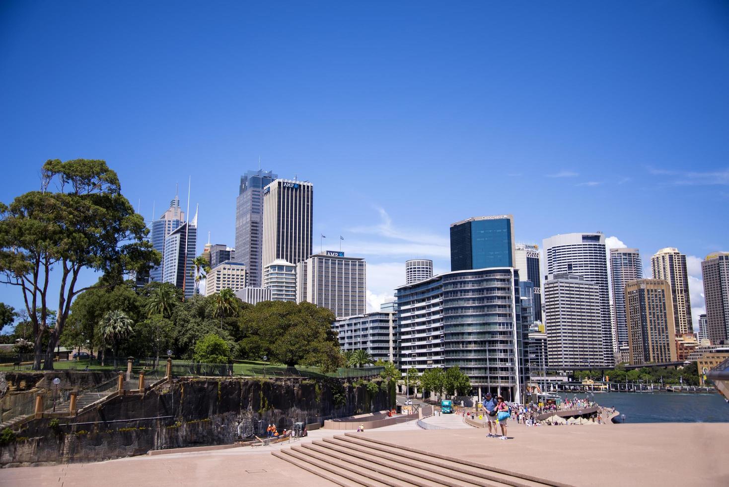 SYDNEY, AUSTRALIA, FEBRUARY 12, 2015 - Modern skyscrapers in Sydney, Australia. Sydney is the state capital of New South Wales and the most populous city in Australia. photo