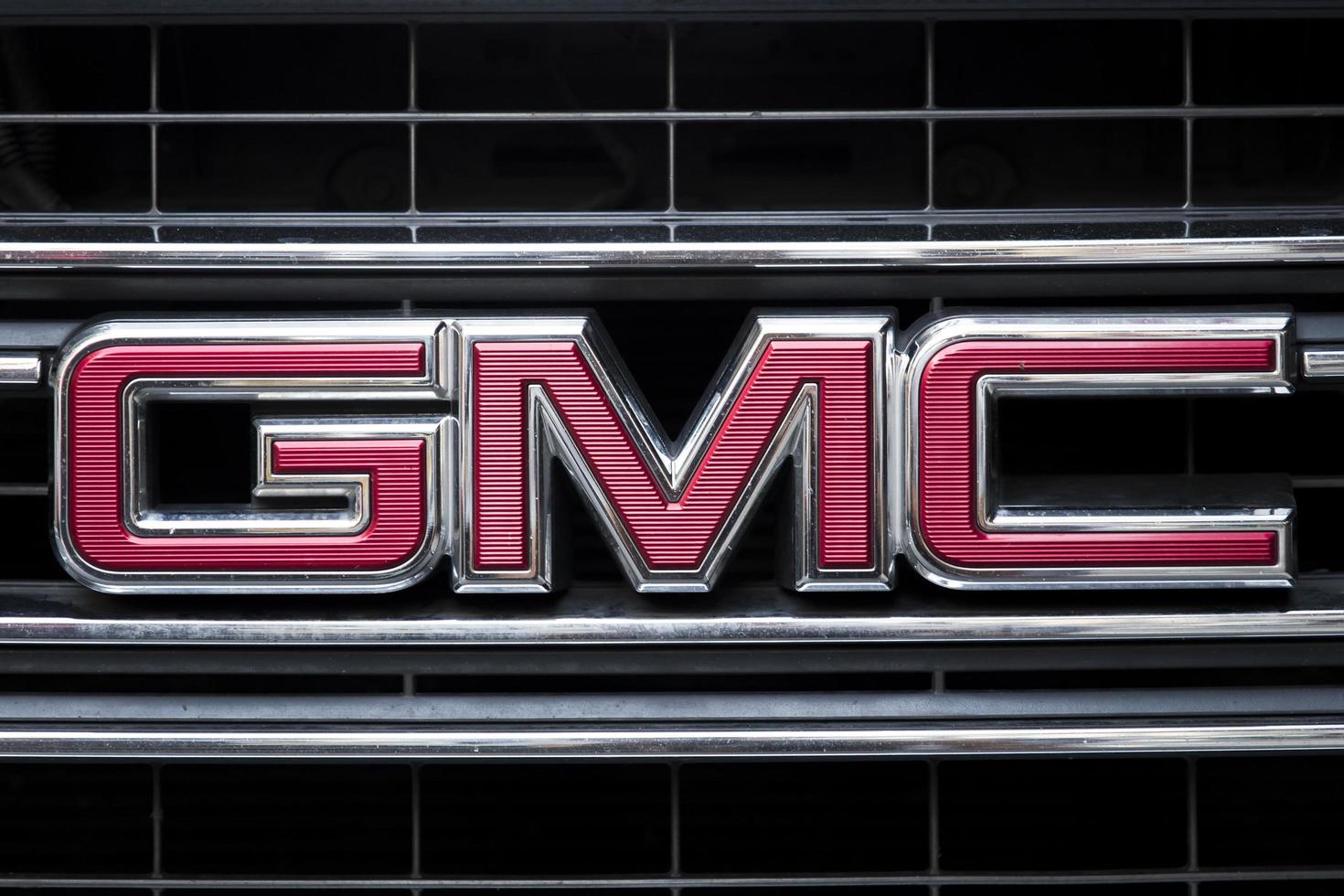 NEW YORK, USA, AUGUST 31, 2017 - Detail of the GMC truck on the street of New York. GMC is a division of the  General Motors that primarily focuses on trucks and utility vehicles photo
