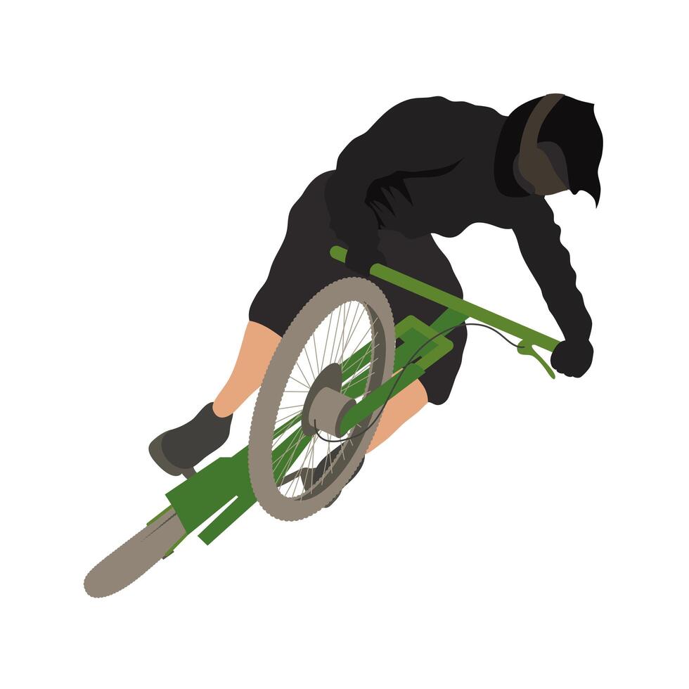 bicyclist extreme sport vector