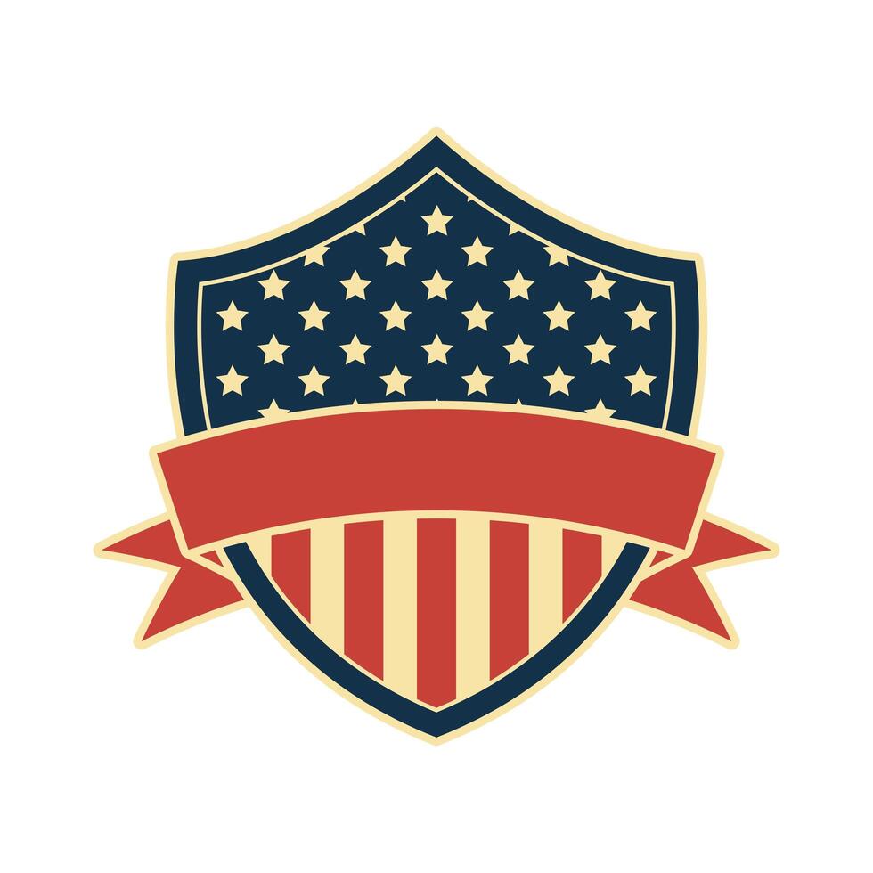usa shield frame vector