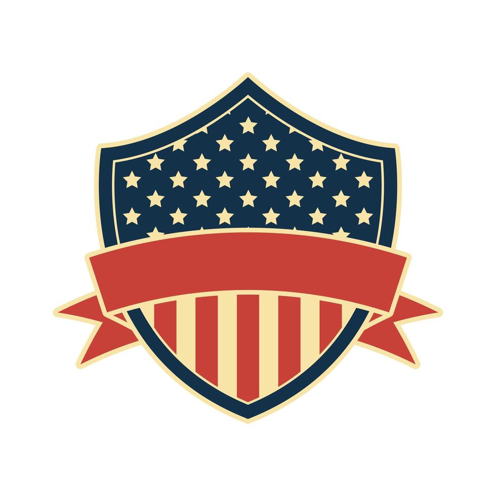 usa shield frame vector