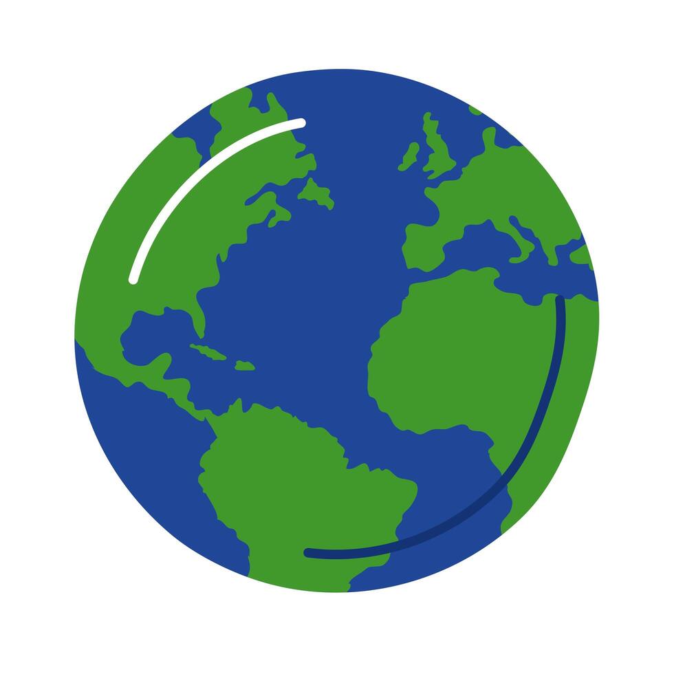 world planet earth nature vector